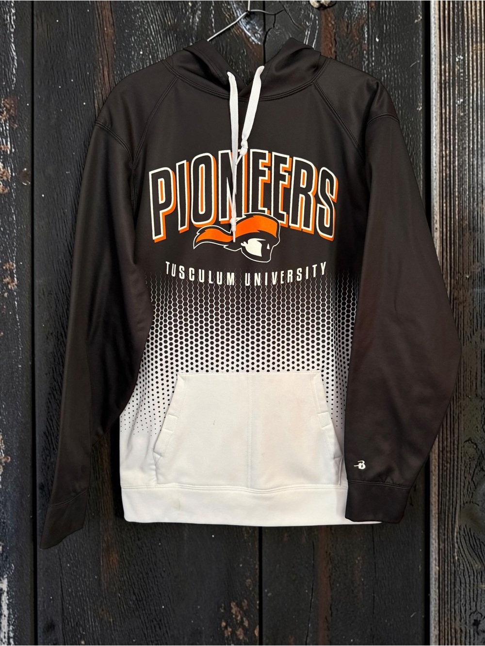Tusculum University Pioneers Hoodie Small Badger Sport Black Collegiate